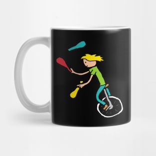 Unicycle Juggler Mug